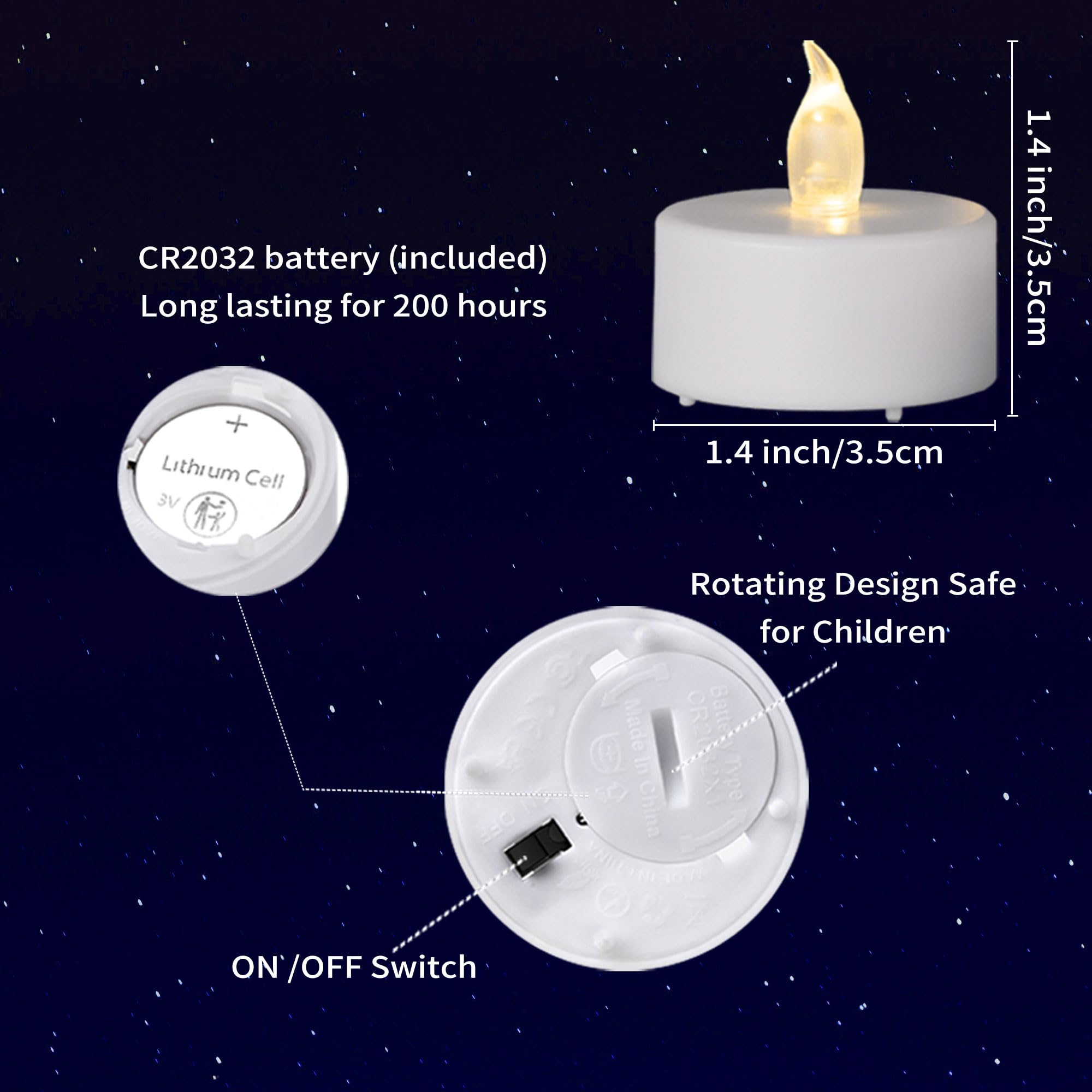 MINXIN realistic candle effect tea light enhances romantic moments.