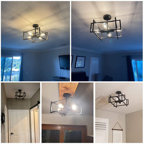 Minyuco versatile fixture suits bedroom, dining, entry, or laundry areas.