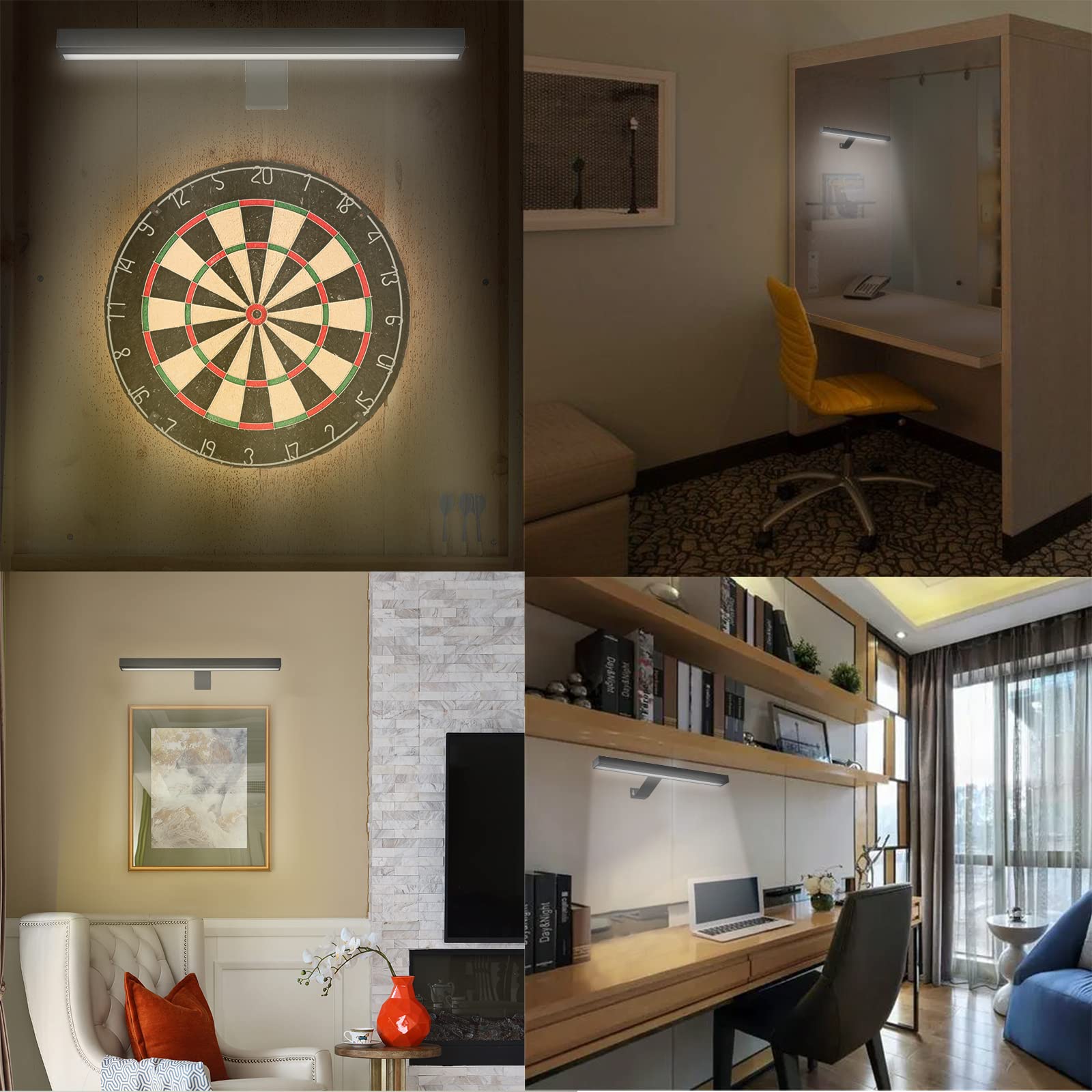 MIOBLUE dartboard light installation demonstrates simple mounting and setup