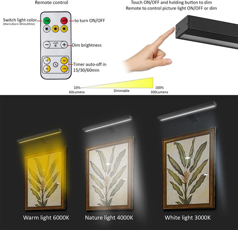 MIOBLUE remote control enables color temperature and brightness changes for artwork