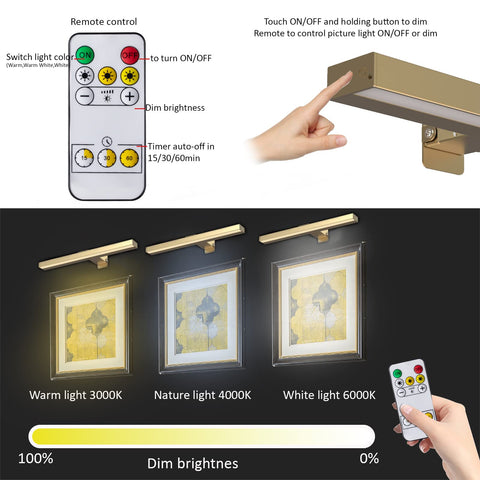 MIOBLUE three lighting modes 3000K 4000K 6500K for art