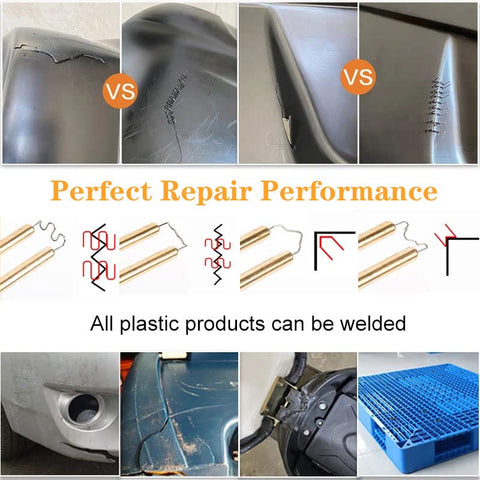 Miotorio plastic welding machine in bumper repair scene.