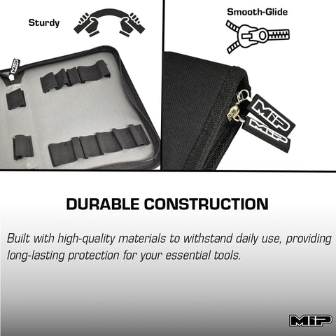Durable construction protects tools during travel and work sessions