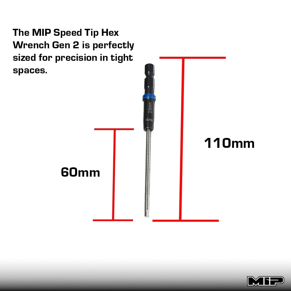 MIP RC Hex Bit Set 9612 laser-etched marks for quick size identification