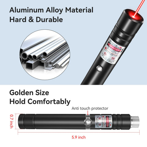 MIPREZT aluminum-body laser pointer for durability in outdoor use.