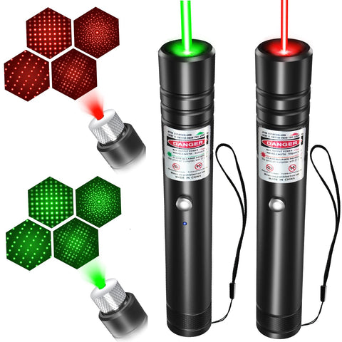 MIPREZT green-red laser pointer 2-pack for presentations and demonstrations.