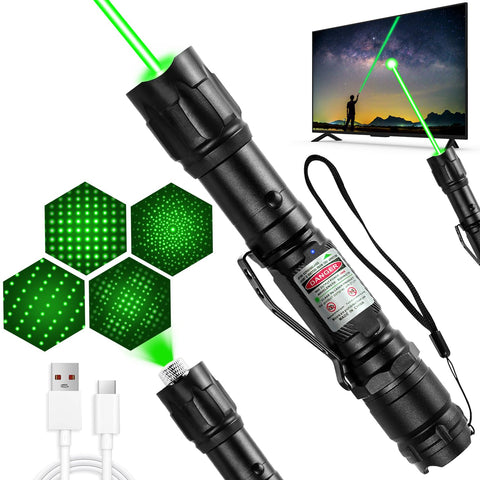 MIPREZT professional green laser pointer front view for presentations and demonstrations.