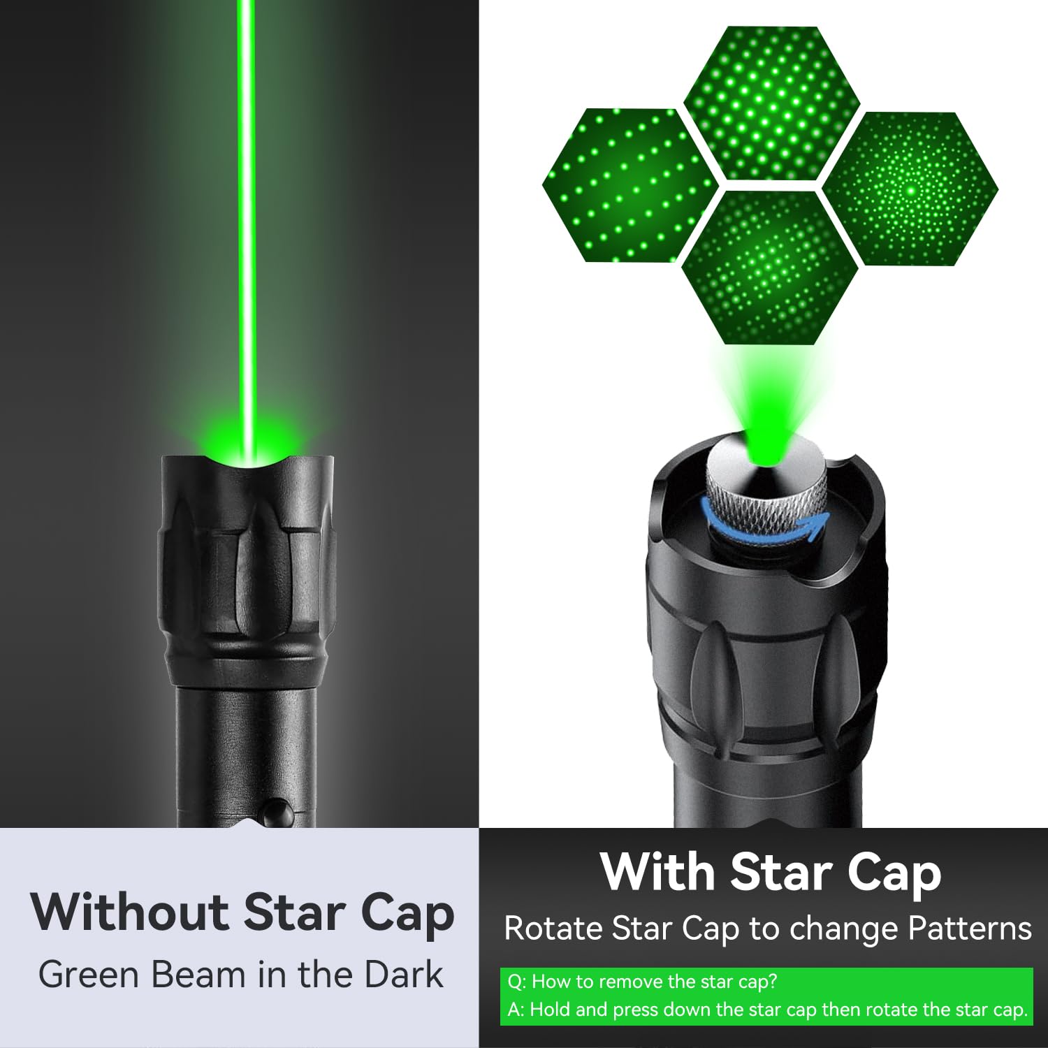 MIPREZT professional green laser pointer in-use presentation highlighting long-range visibility.