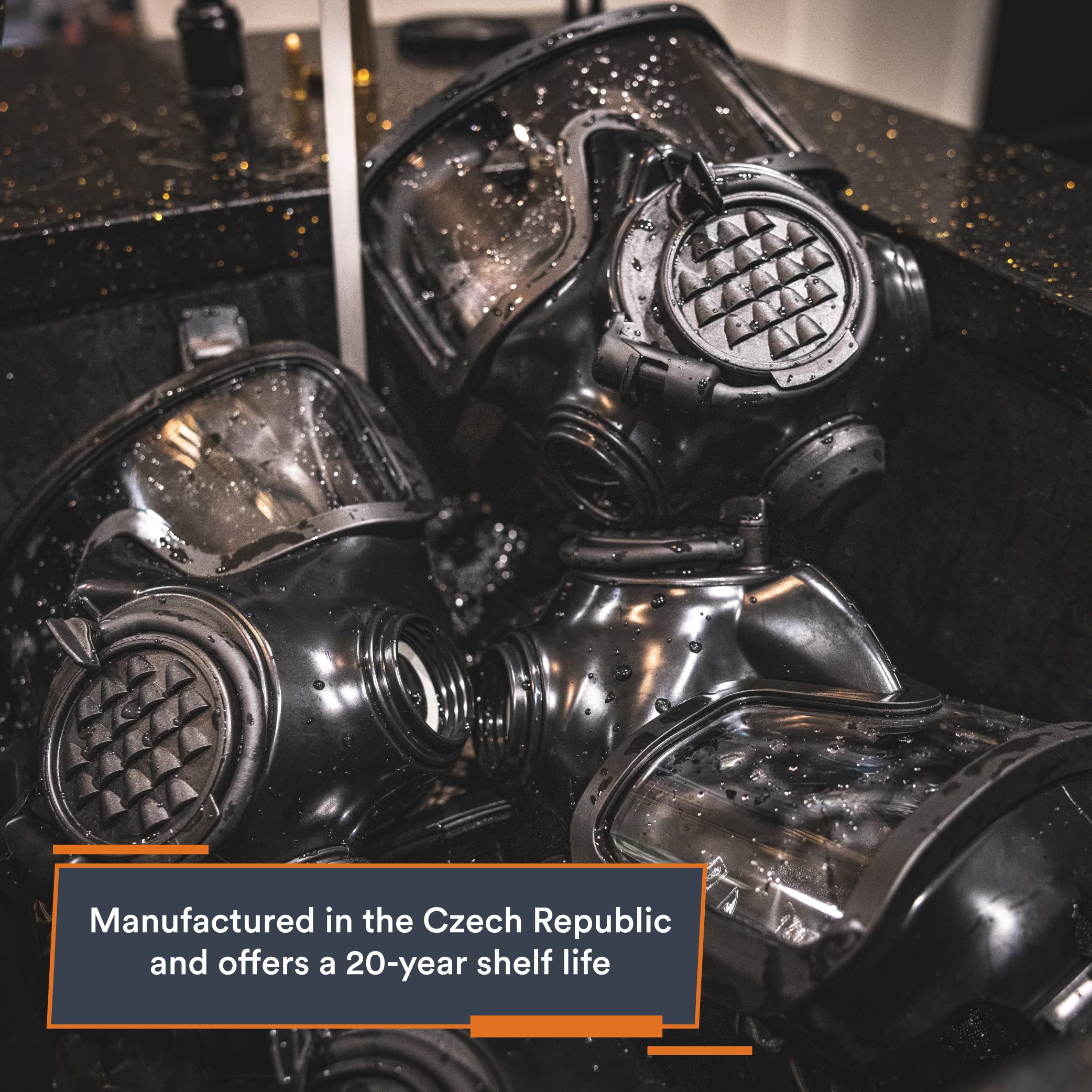 Mira Safety CM-8M hypoallergenic inner mask reducing fogging.