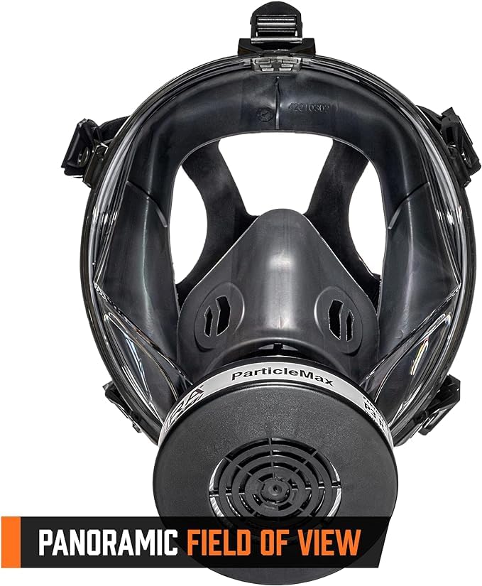 MIRA Safety CM-I01 scratch-resistant visor maintains clear visibility.