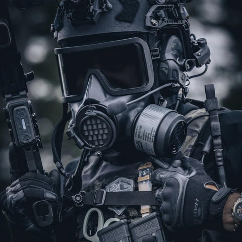 MIRA Safety NBC-17 SOF compatible with common CBRN masks.