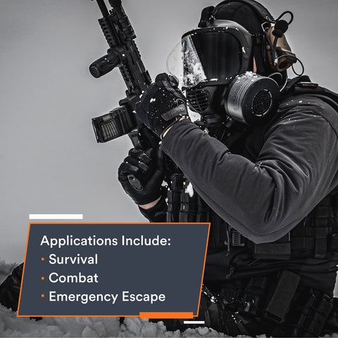 MIRA Safety NBC-77 SOF sealed packaging indicating long storage life