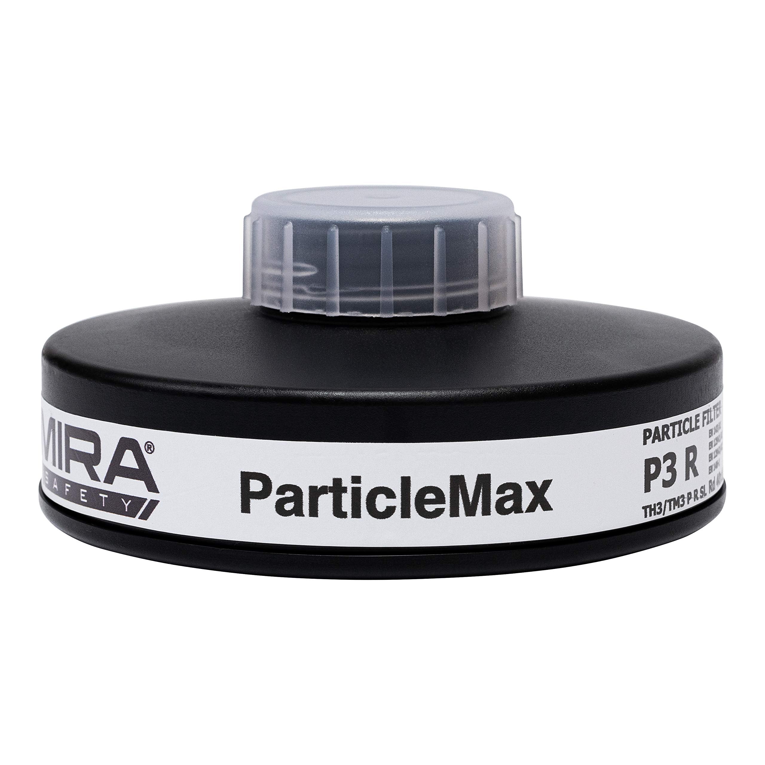 MIRA Safety ParticleMax 40mm filter with gas mask for reliable particulate protection.