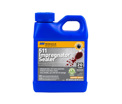 Miracle Sealants 511 Impregnator bottle for interior and exterior sealing.