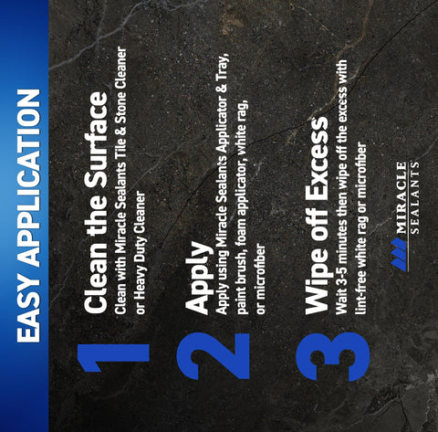 Miracle Sealants 511 Impregnator coverage up to 500 sq ft per pint.