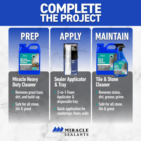 Miracle Sealants Tile & Stone Cleaner no odor formula for discreet use.