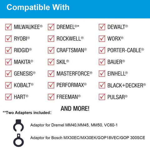 MiraShine quick-release compatibility for easy blade changes
