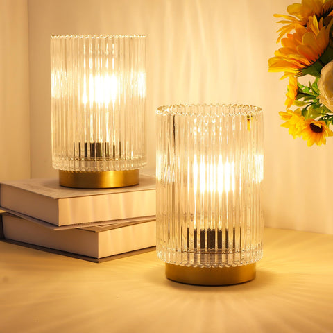 Mirasium amber and green glass options diffuse warm light beautifully