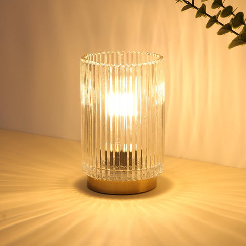 Mirasium battery-operated lamp with timer provides hands-free ambient lighting