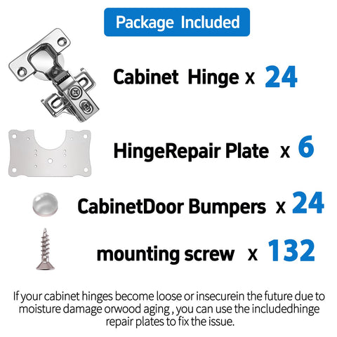 Mirdinner 105 degree self closing hinge shown in action for reliable cabinet return