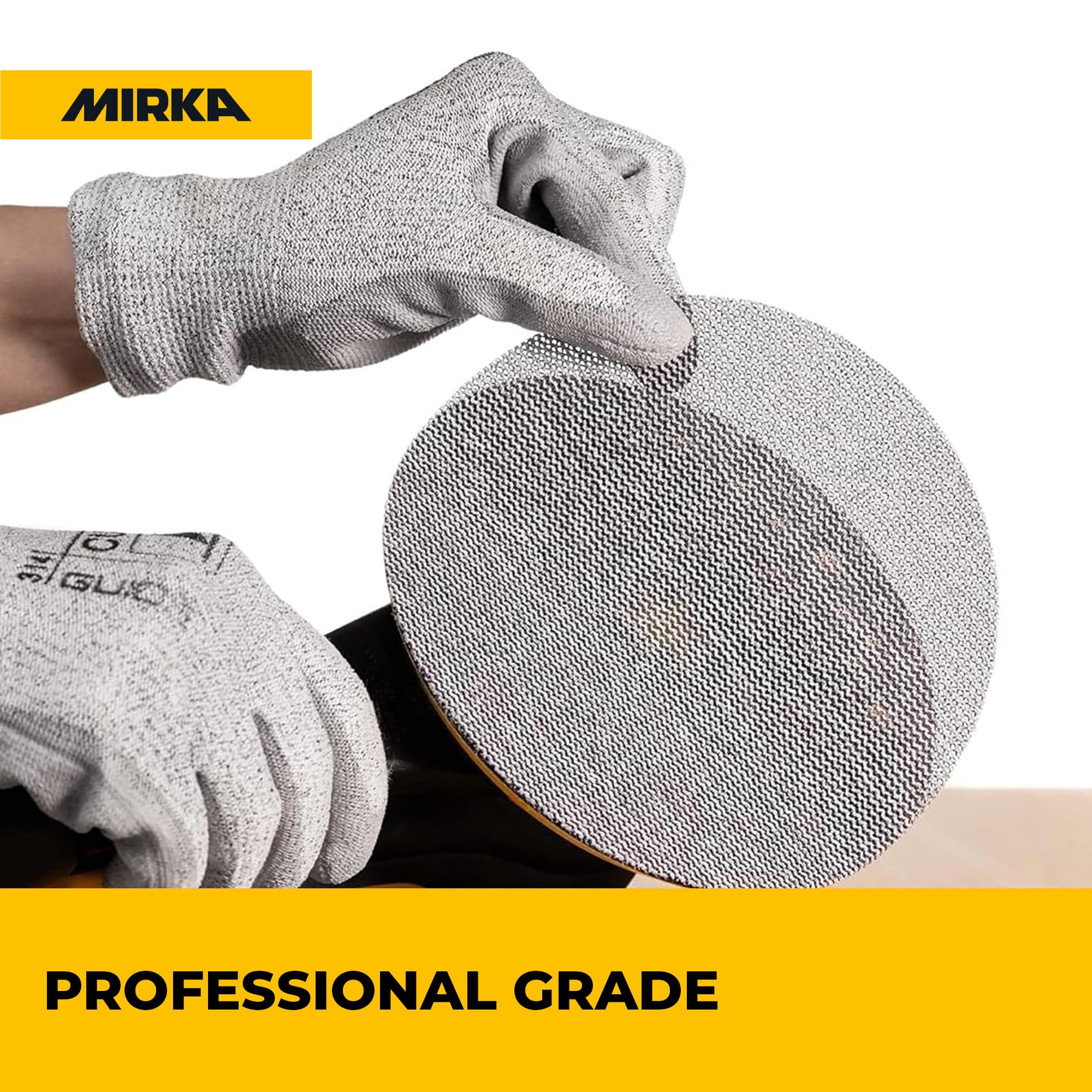 Finland-made Mirka craftsmanship ensures durable abrasive tools.