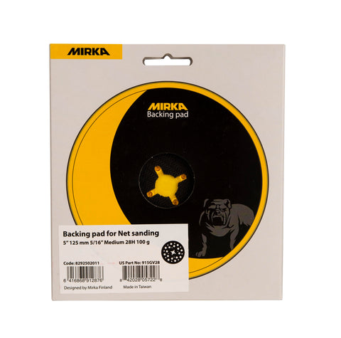 Mirka backup pad with 5 16 x 24 threaded attachment for secure fit