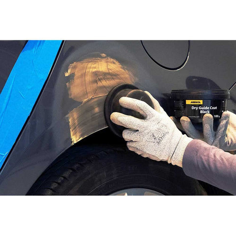 Mirka powder-dispensing can provides solvent-free, easy application for better surface inspection.