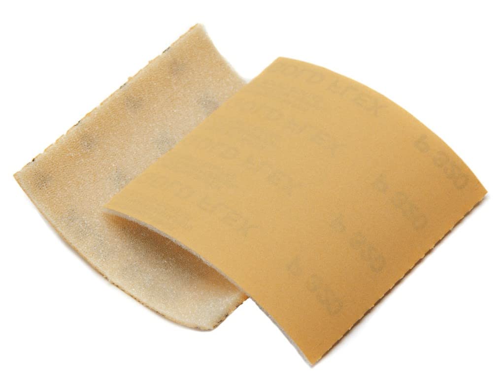 Close-up of the grip-friendly foam base on the Goldflex pad.