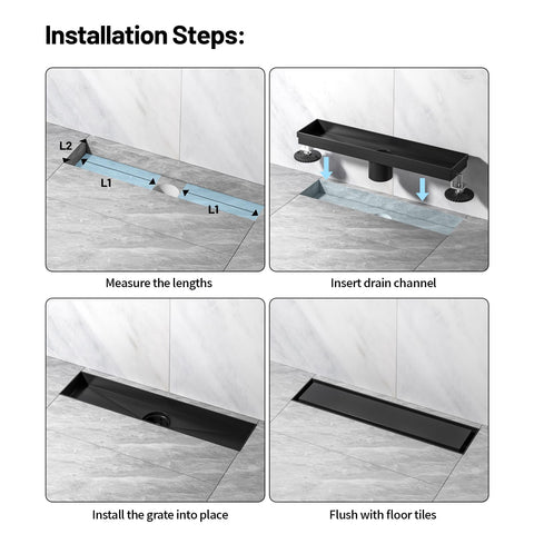 Mirravative drain with 2-inch outlet fits standard plumbing connections