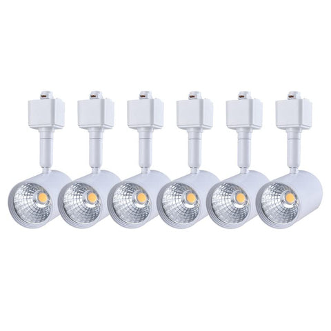 Mirrea 6-pack LED track heads for flexible accent lighting with even coverage