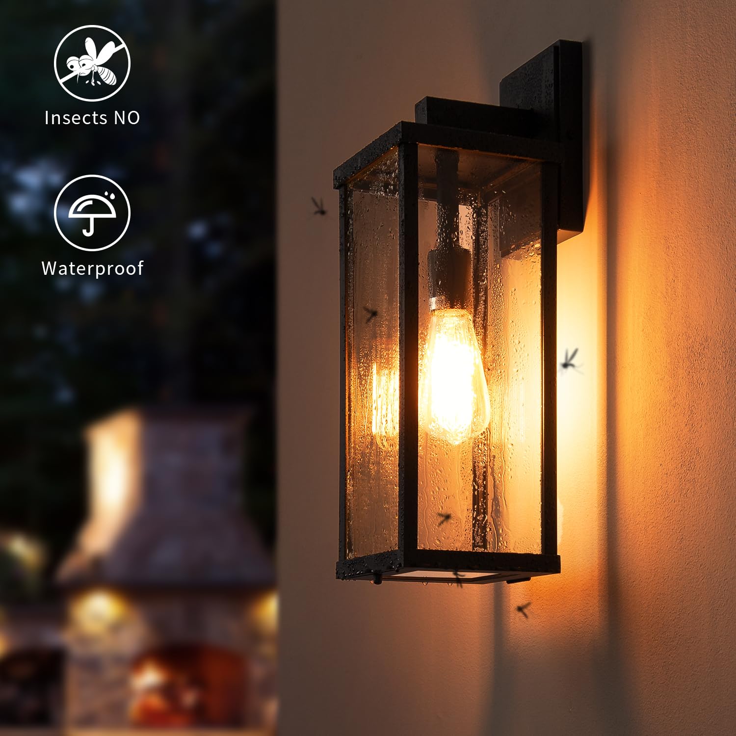 Mirrea waterproof rustproof aluminum construction for durable exterior lighting
