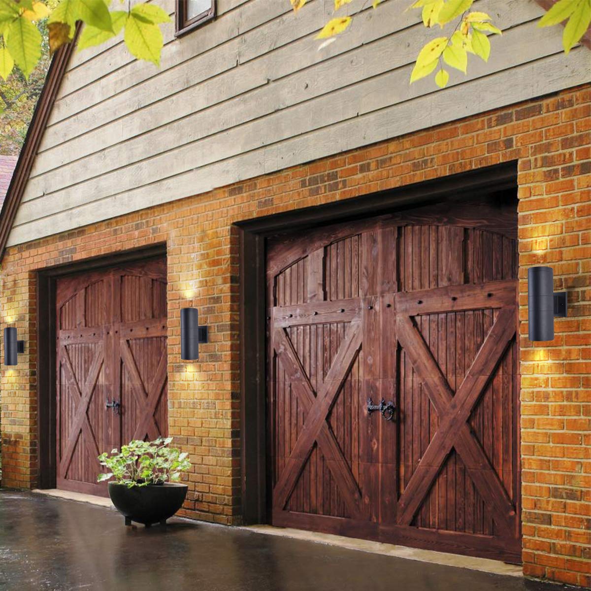 Mirrea tempered glass cover provides clear light diffusion for outdoor spaces.