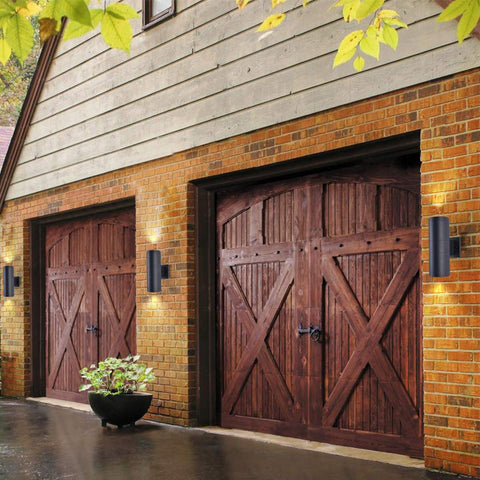 Mirrea tempered glass cover provides clear light diffusion for outdoor spaces.
