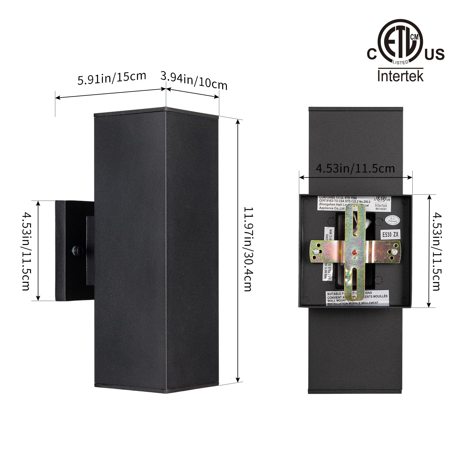 Mirrea wall sconce in matte black finish adds modern curb appeal.
