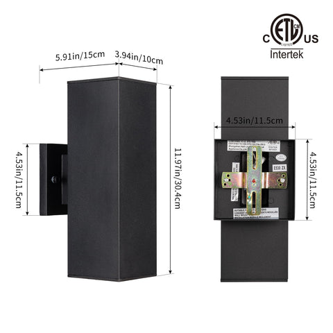 Mirrea wall sconce in matte black finish adds modern curb appeal.