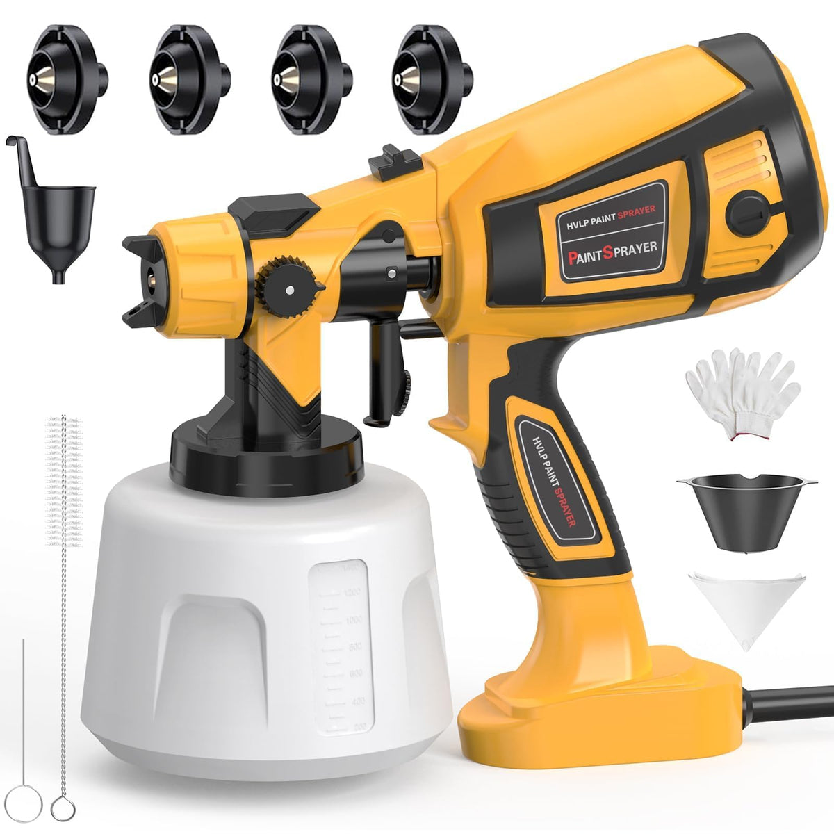 MirrorZone paint sprayer 1000W power for fast, even coats.