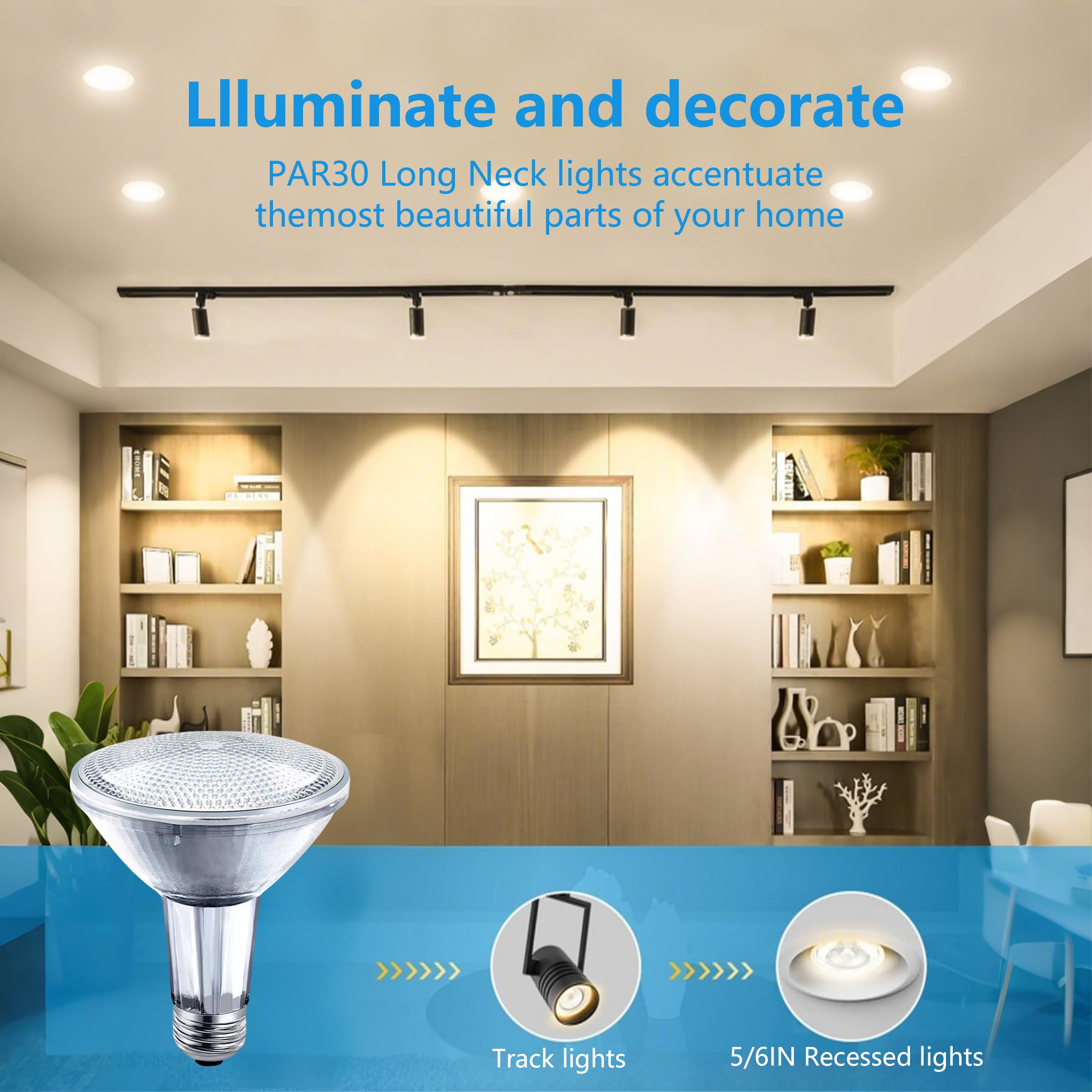 MISDOOD PAR30 bulb RoHS and CE certified for safety