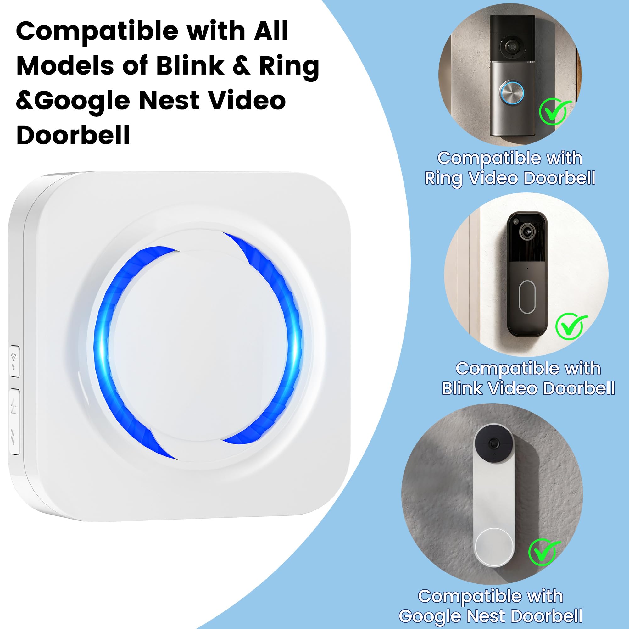 Misduococo Wi-Fi doorbell chime extender unboxing shows plug-in setup.