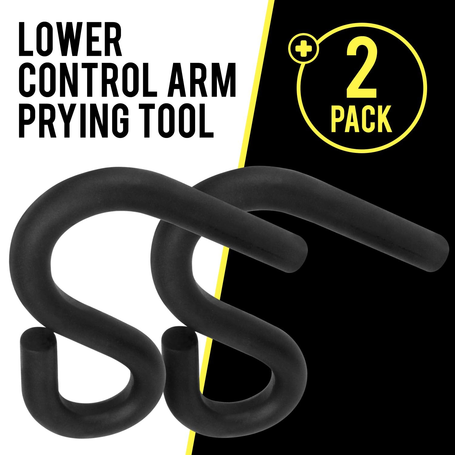 Mission Automotive lower control arm tool in use for easier front-end maintenance.
