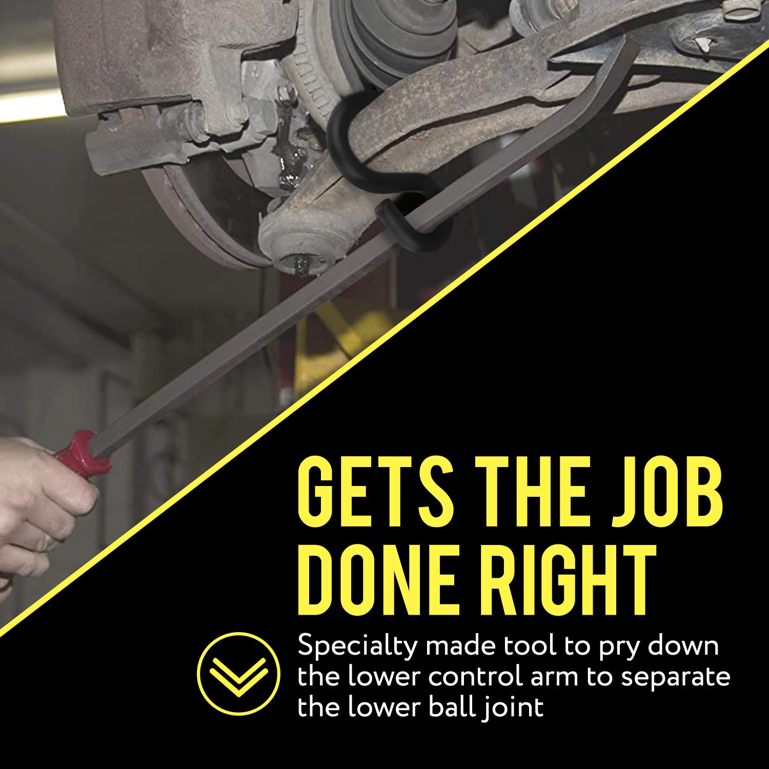 Mission Automotive pry bar hook adapter 7/8-inch enables versatile leverage in repairs.