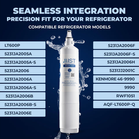 Mist 5231JA2006A is NSF-certified and lead-free for safe filtration.