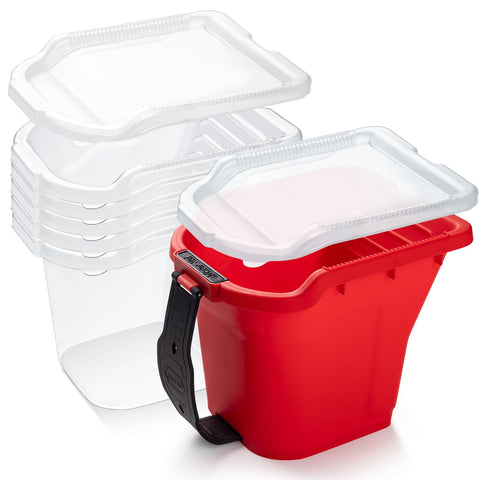 Mister Rui 4-Inch Paint Bucket Handheld with secure grip for precise touch-ups