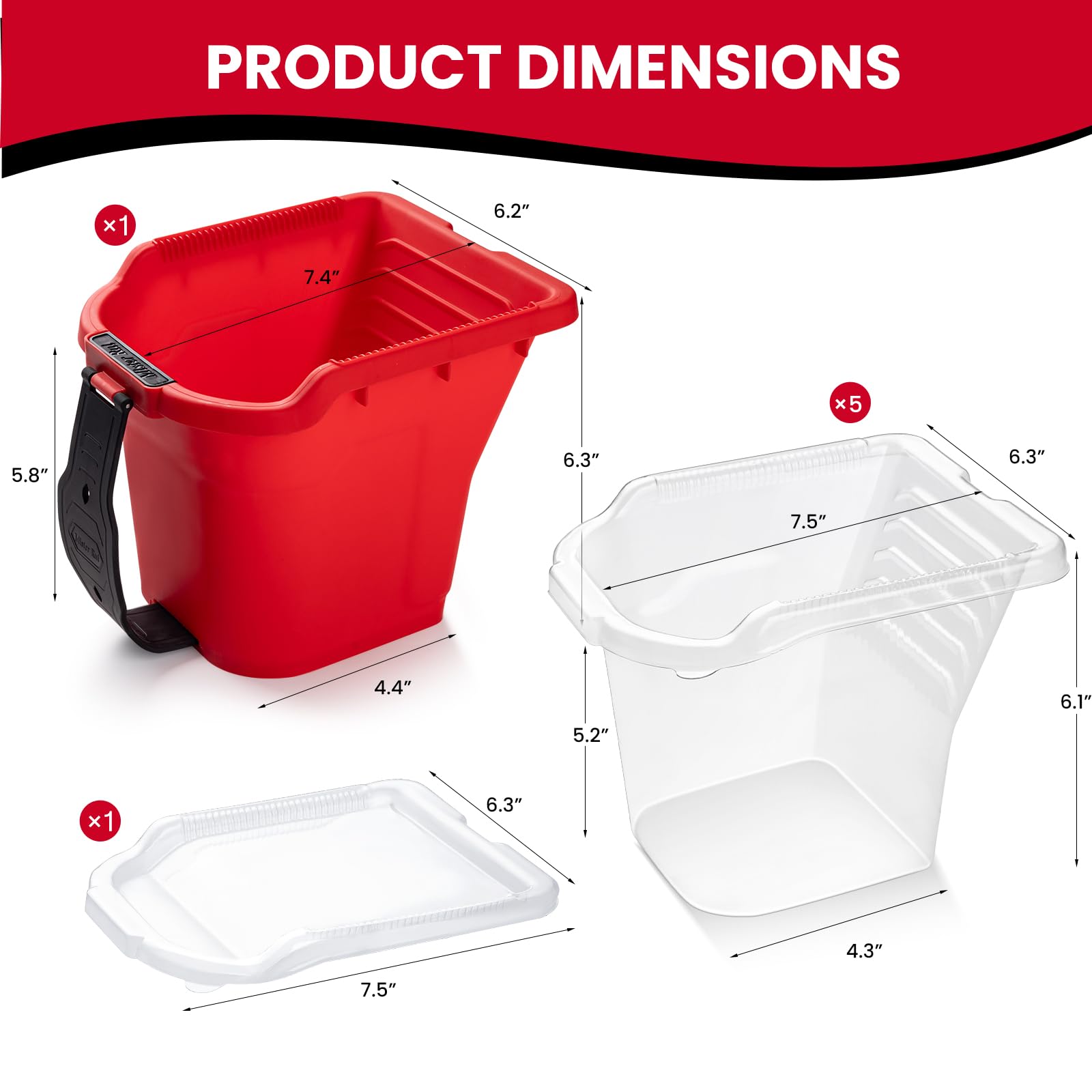 Mister Rui 8-Pack Paint Cups offering convenient color changes during crafts