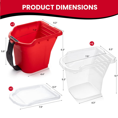 Mister Rui 8-Pack Paint Cups offering convenient color changes during crafts