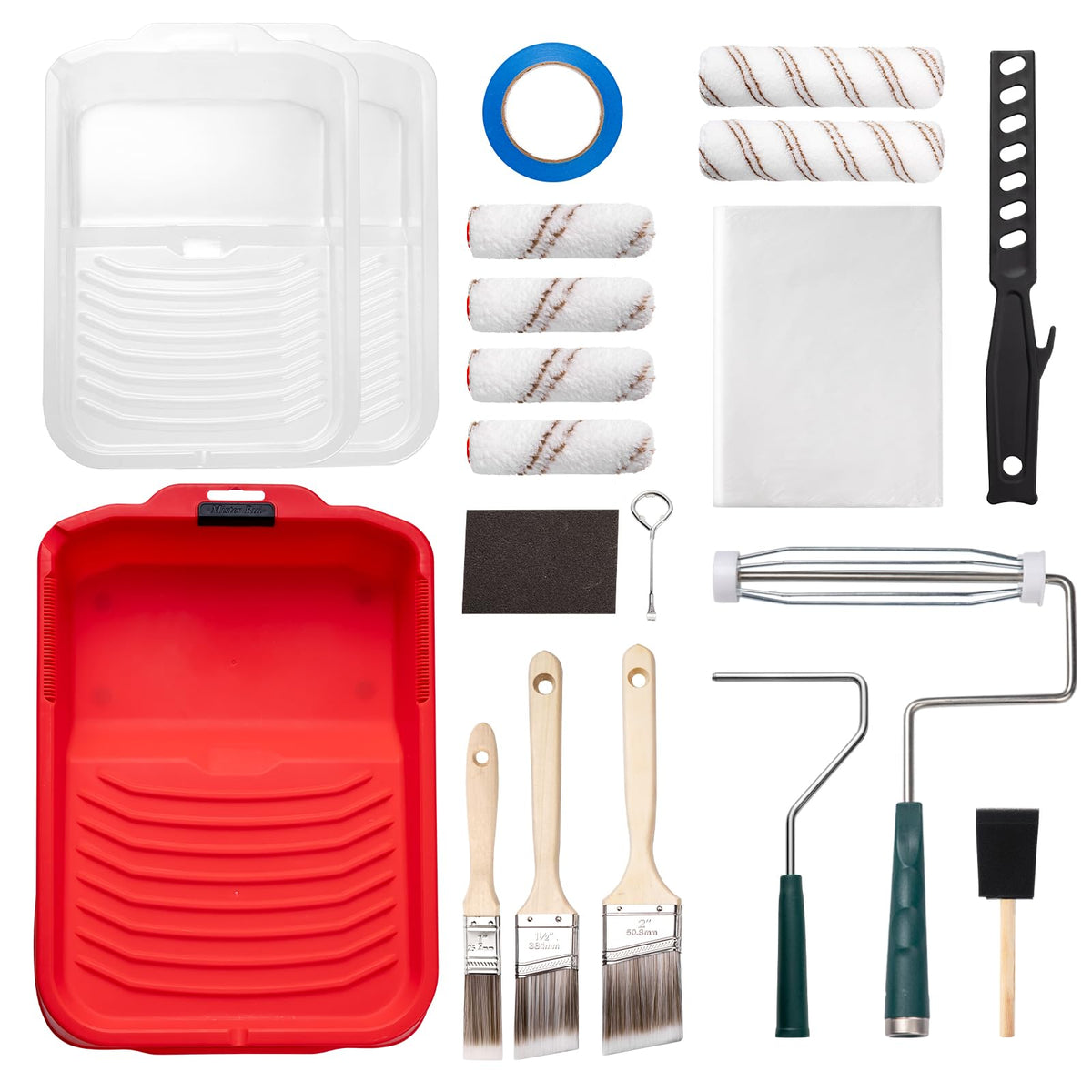 Mister Rui 9-inch paint roller kit for professional-quality walls.