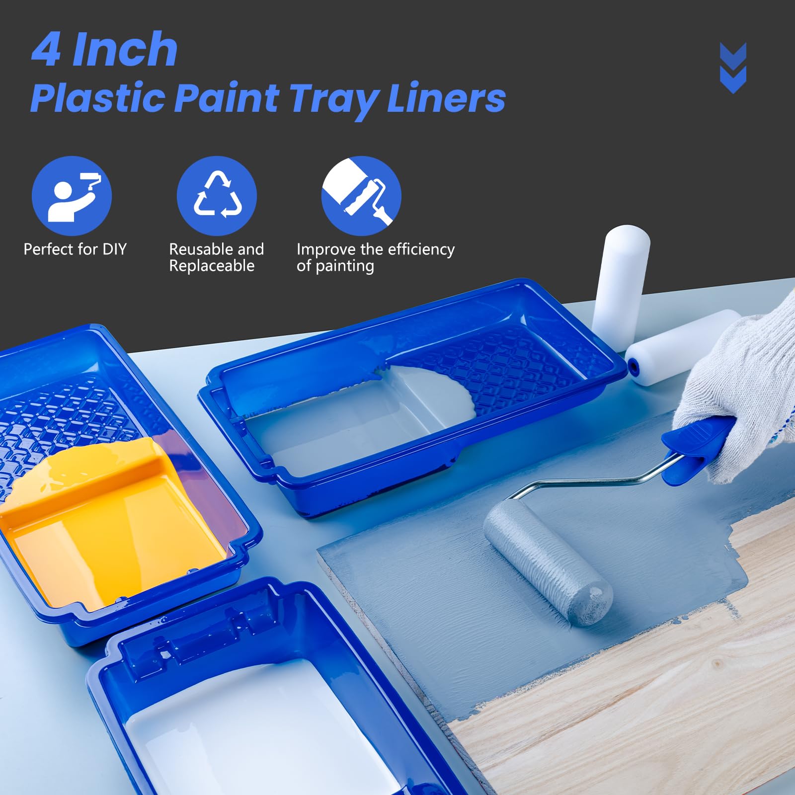 Mister Rui compact portable 4-inch tray liners fit professional and DIY workflows.