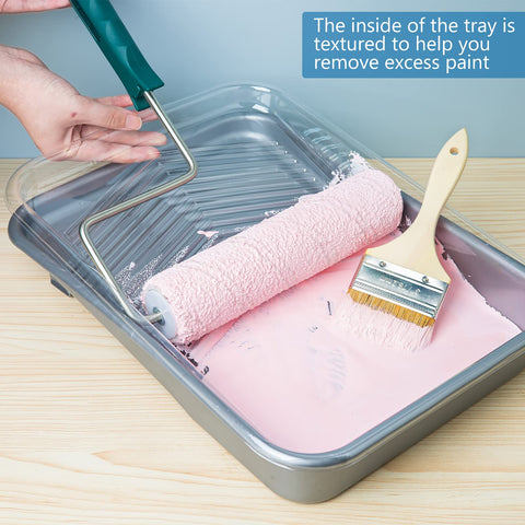 Mister Rui disposable liner in 9-inch tray preserves colors and reduces cleanup.