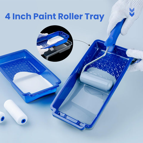 Mister Rui durable non-slip tray liner keeps your workspace stable during application.