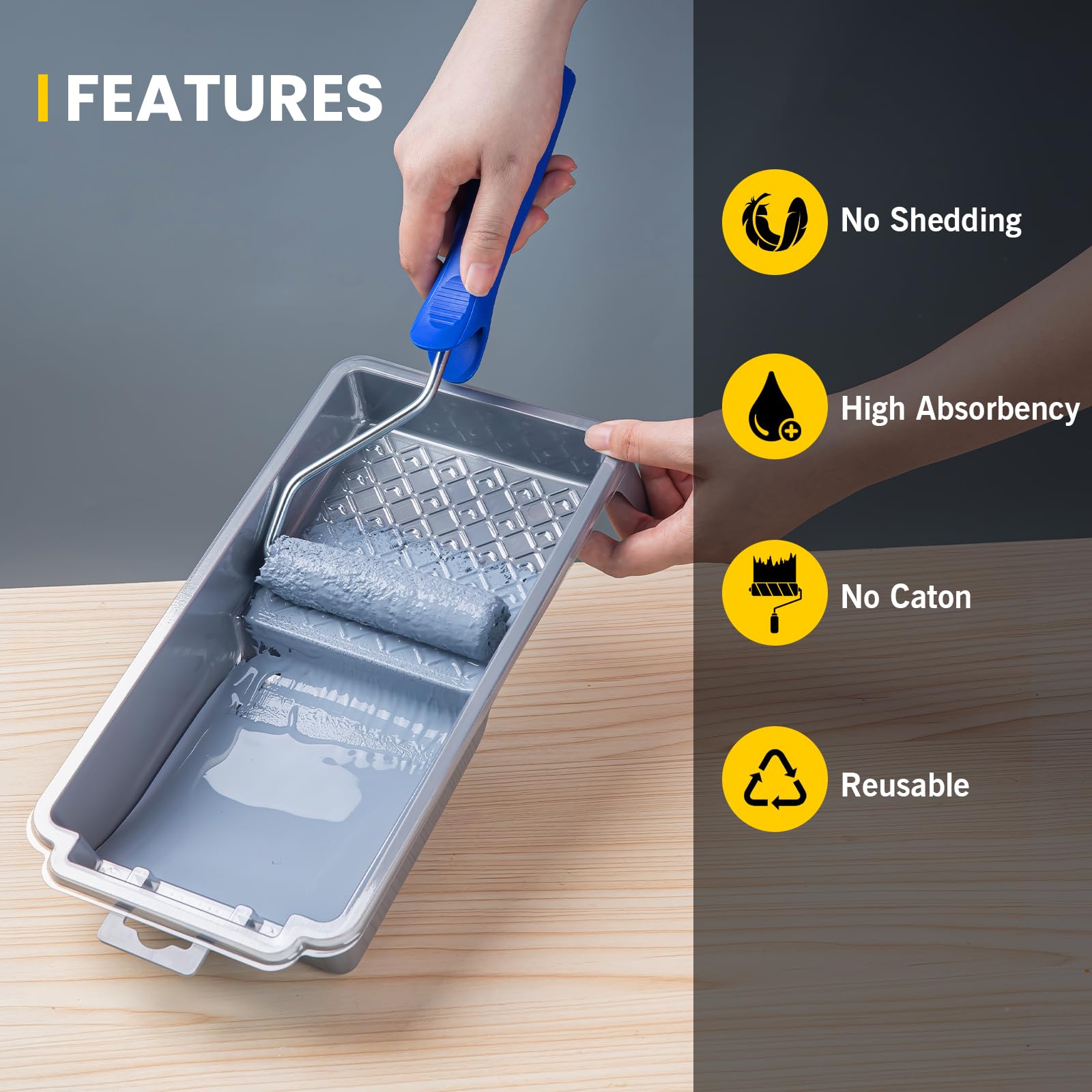 Mister Rui easy-clean reusable roller for multiple projects.
