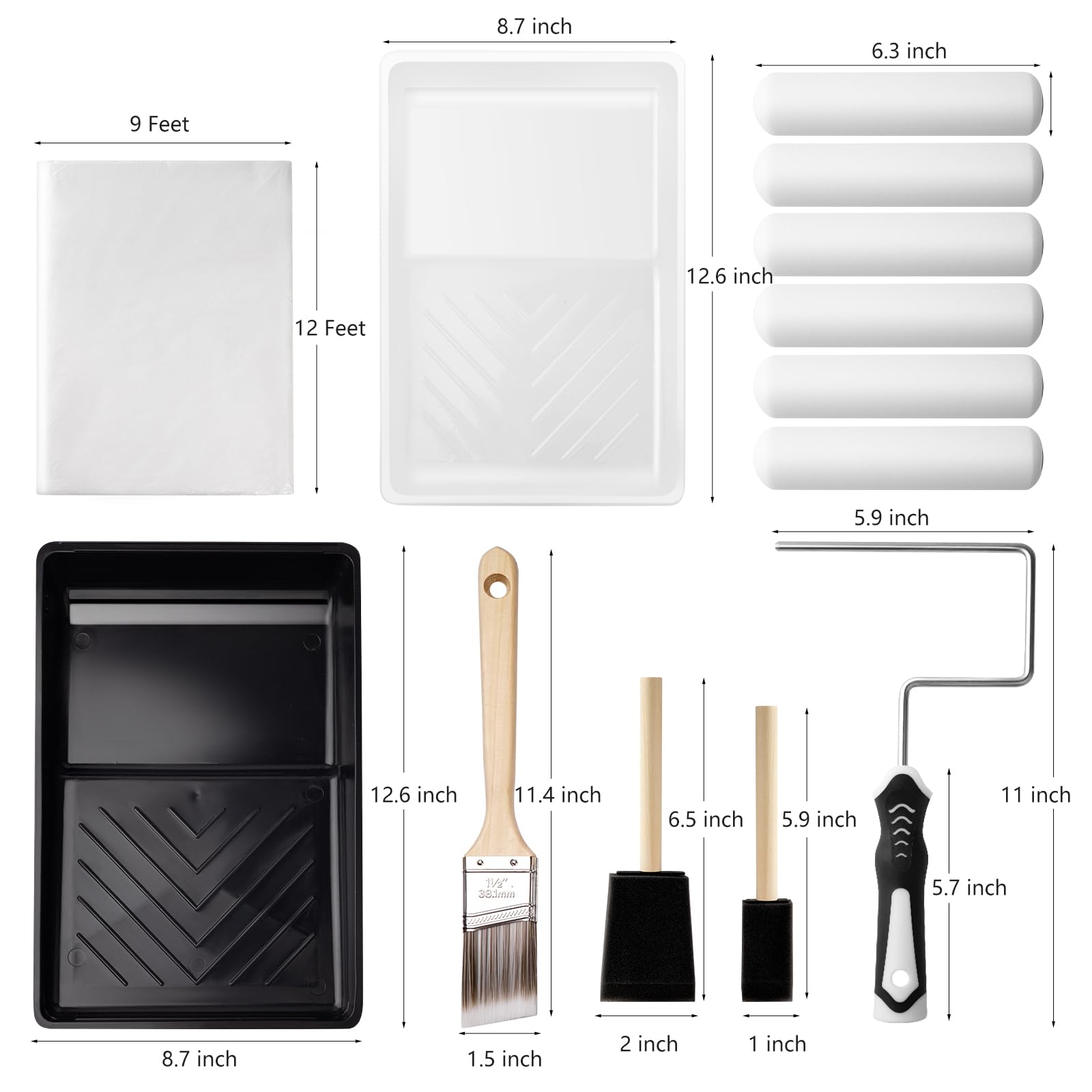 Mister Rui brush with non-shedding bristles for precise cutting in